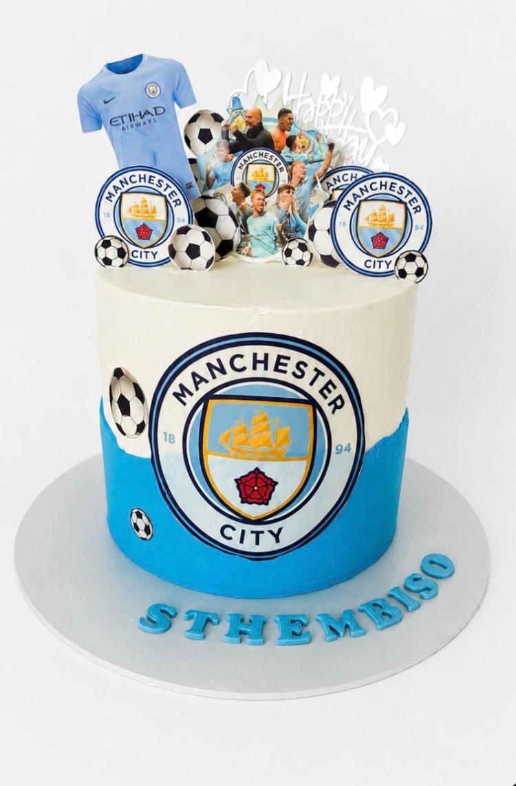 Manchester City children's birthday cake