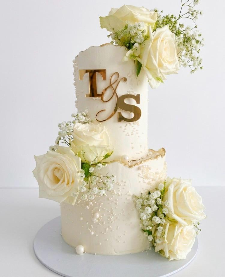 Celebration cake with scones, biscuits and fresh bread at Preyline the Baker